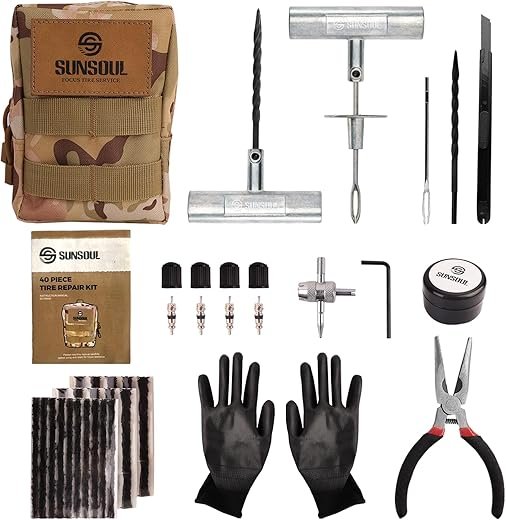 Heavy Duty Tire Repair Kit – 40pcs for All Vehicles